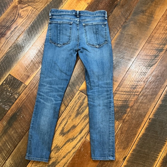 rag & bone Cate Mid-Rise Skinny Jeans Women’s Size 26 Valley Line Blue Denim - Picture 2 of 7